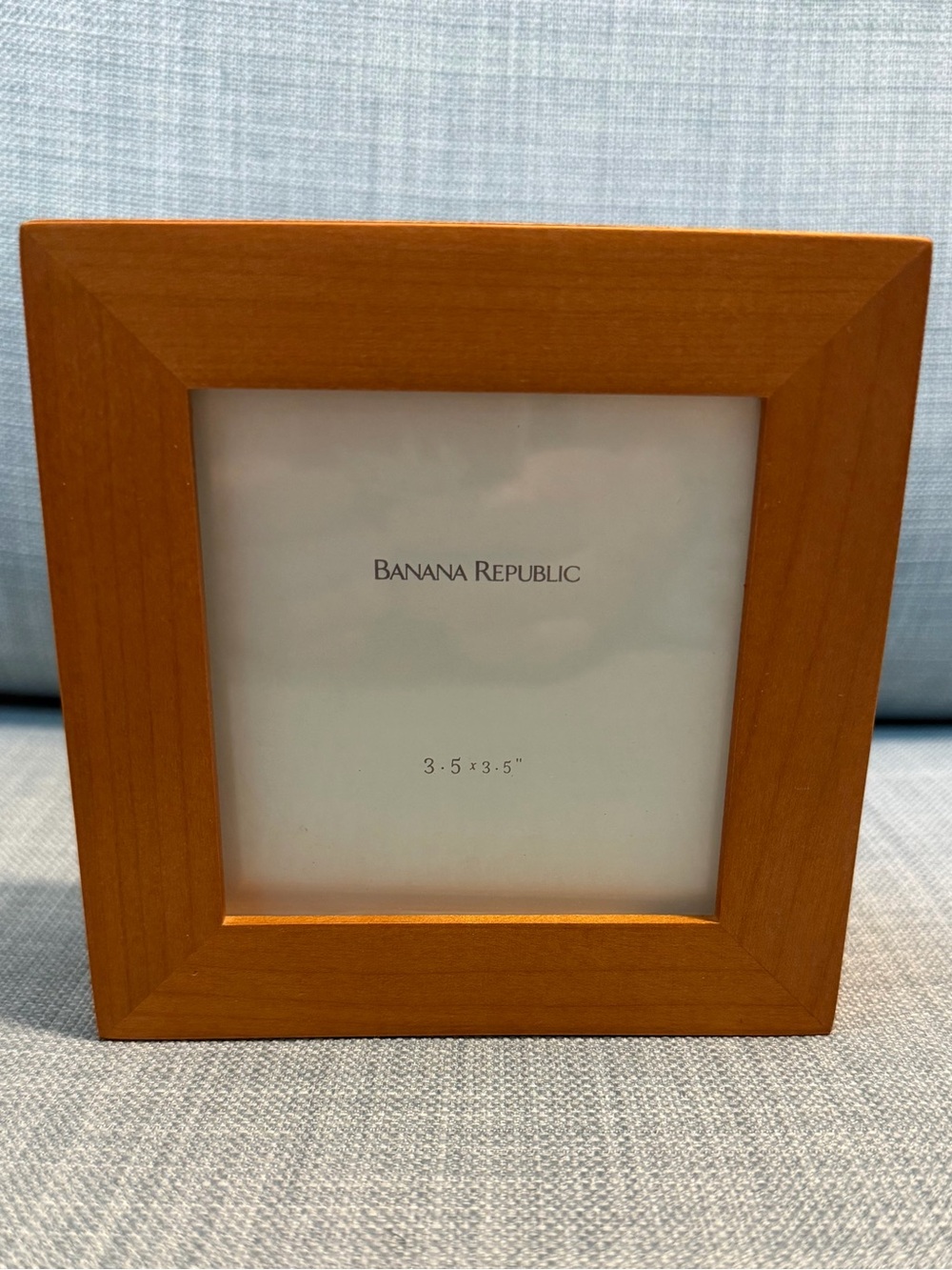 Banana Republic Square Wooden Picture Frame Trinket Box
